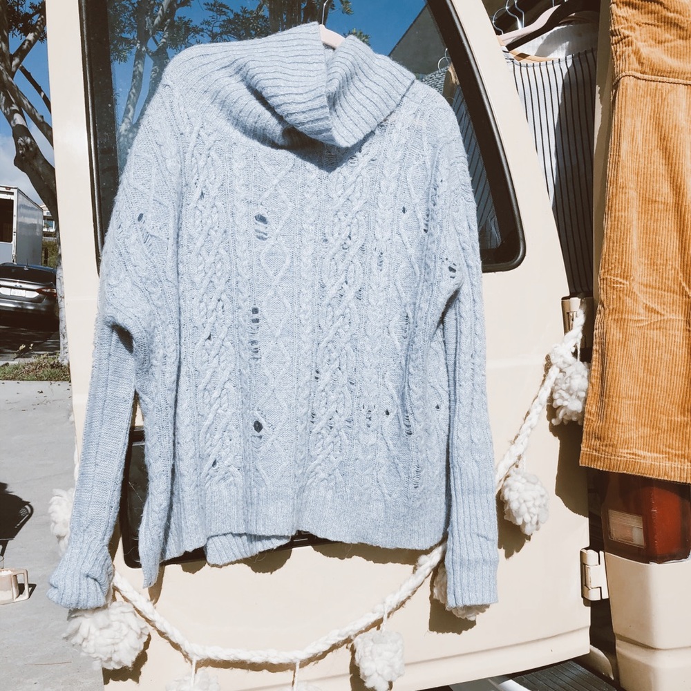 Periwinkle Free People sweater